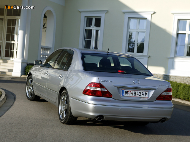 Lexus LS 430 EU-spec (UCF30) 2003–06 pictures (640 x 480)