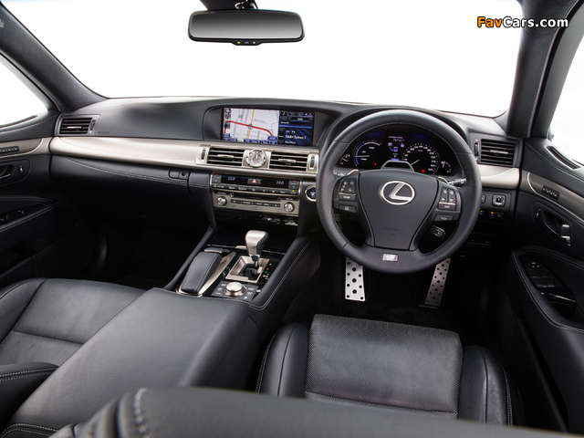 Lexus LS 600h F-Sport AU-spec 2013 pictures (640 x 480)