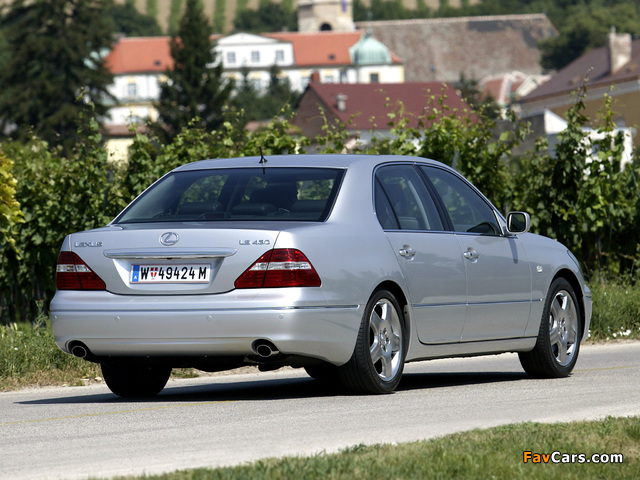 Pictures of Lexus LS 430 EU-spec (UCF30) 2003–06 (640 x 480)