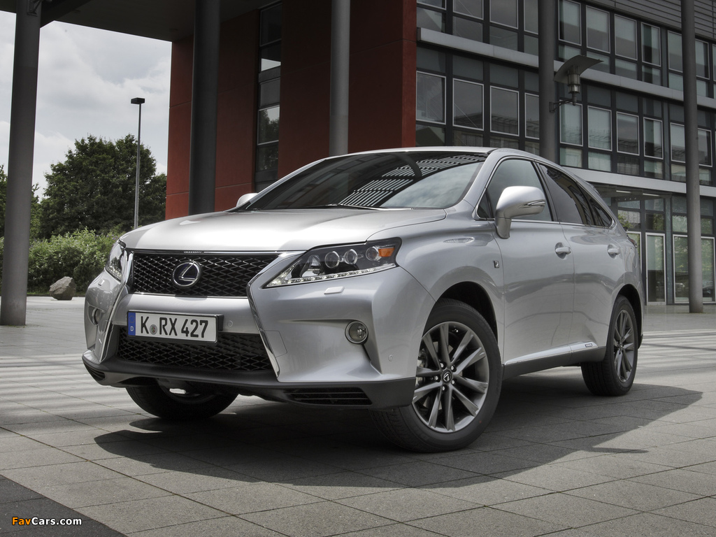 Images of Lexus RX 450h F-Sport EU-spec 2012 (1024 x 768)