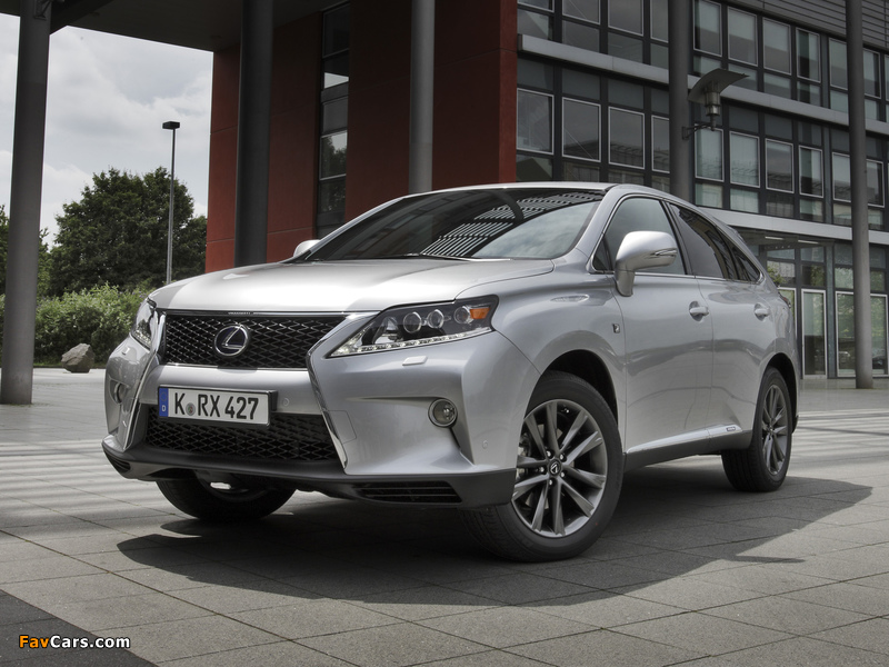 Images of Lexus RX 450h F-Sport EU-spec 2012 (800 x 600)