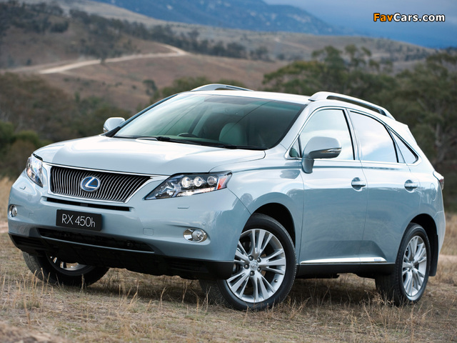 Lexus RX 450h AU-spec 2009–12 images (640 x 480)