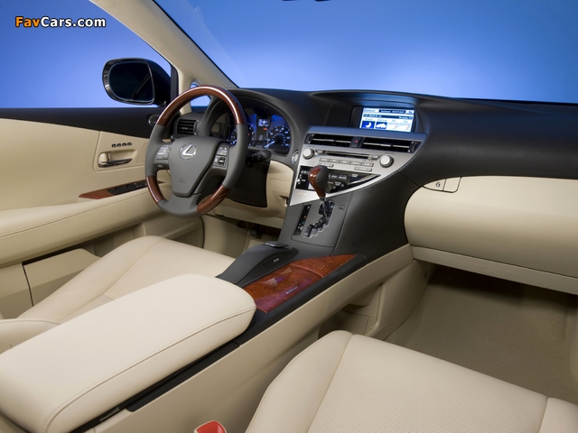 Lexus RX 350 2009–12 images (640 x 480)
