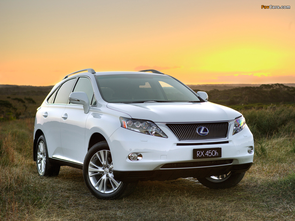 Lexus RX 450h AU-spec 2009–12 photos (1024 x 768)