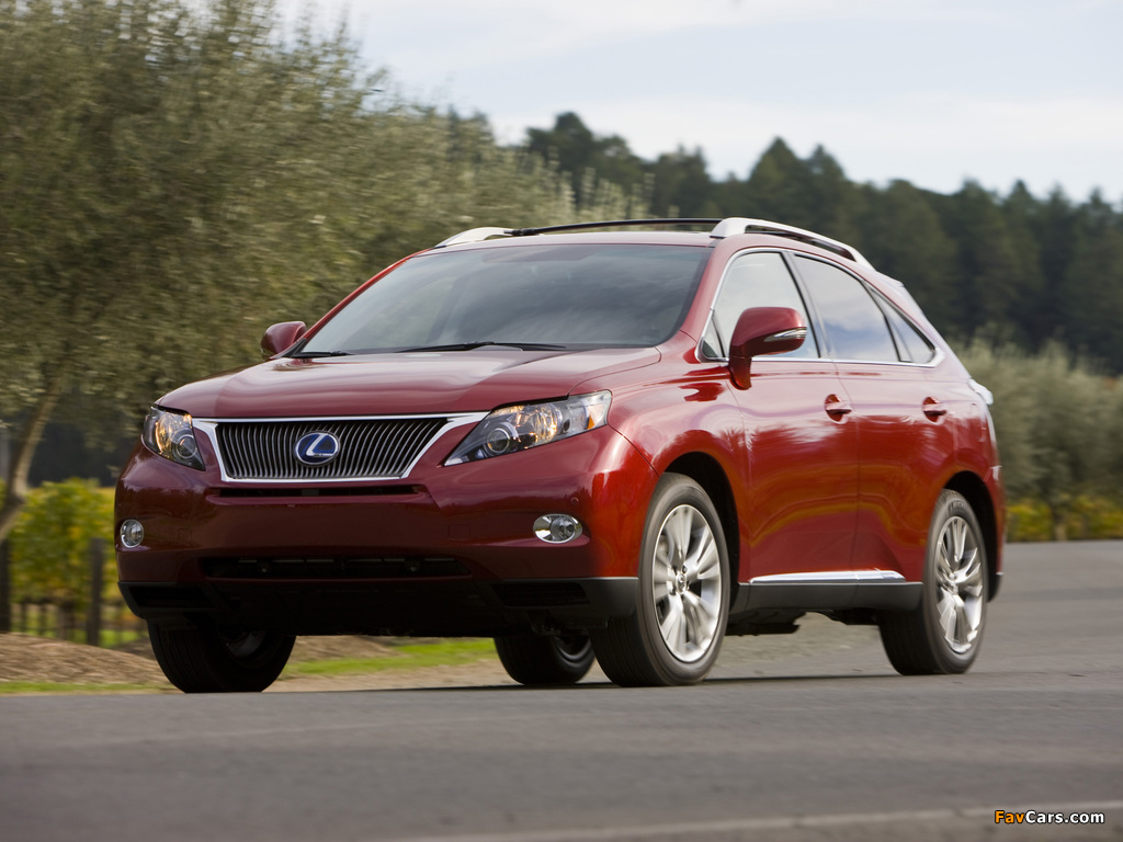 Lexus RX 450h 2009–12 photos (1024 x 768)