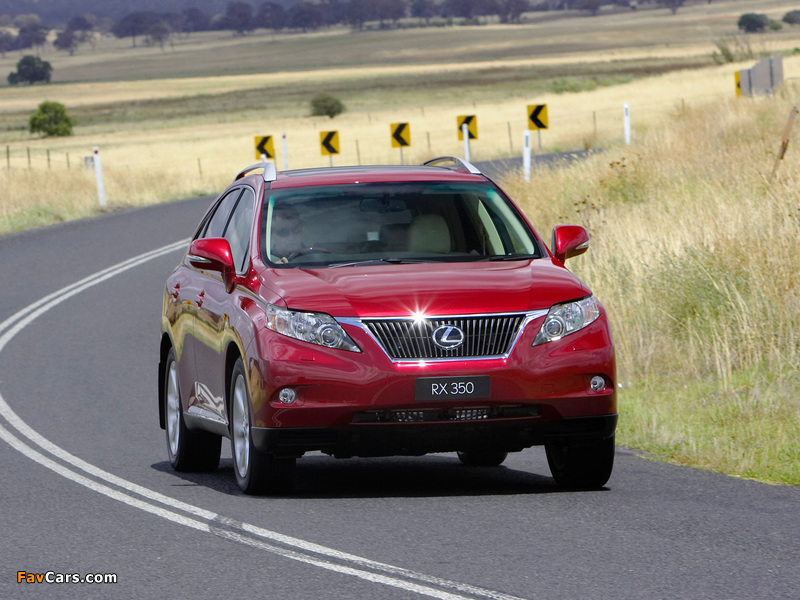 Lexus RX 350 U-spec 2009 photos (800 x 600)