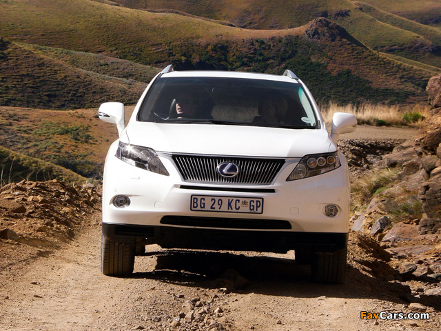 Lexus RX 450h ZA-spec 2009 photos (640 x 480)