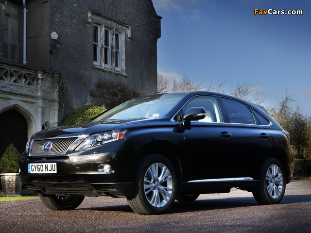 Lexus RX 450h UK-spec 2009–12 pictures (640 x 480)