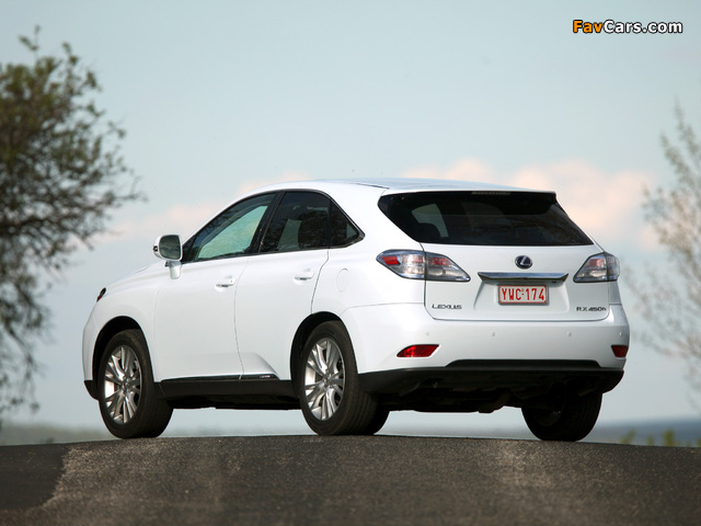 Lexus RX 450h EU-spec 2009–12 pictures (640 x 480)