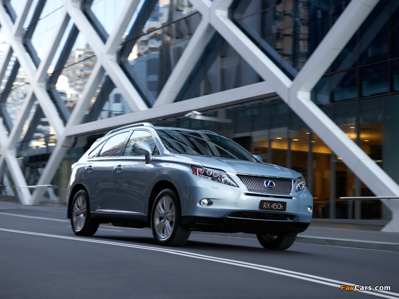 Lexus RX 450h AU-spec 2009–12 pictures (800 x 600)