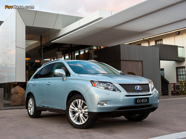 Lexus RX 450h AU-spec 2009–12 pictures (640 x 480)