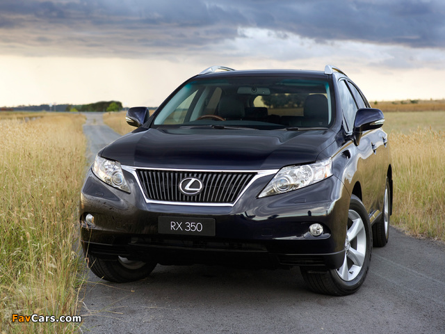 Lexus RX 350 AU-spec 2009–12 wallpapers (640 x 480)