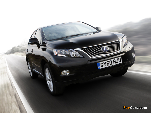 Lexus RX 450h UK-spec 2009–12 wallpapers (640 x 480)