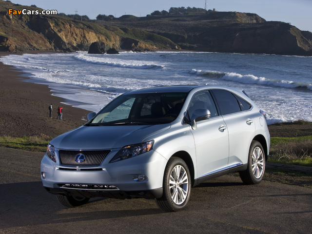 Lexus RX 450h 2009–12 wallpapers (640 x 480)