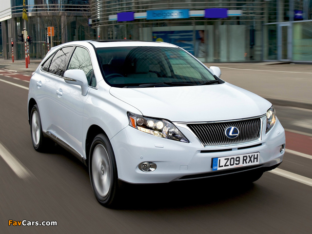 Lexus RX 450h UK-spec 2009–12 wallpapers (640 x 480)