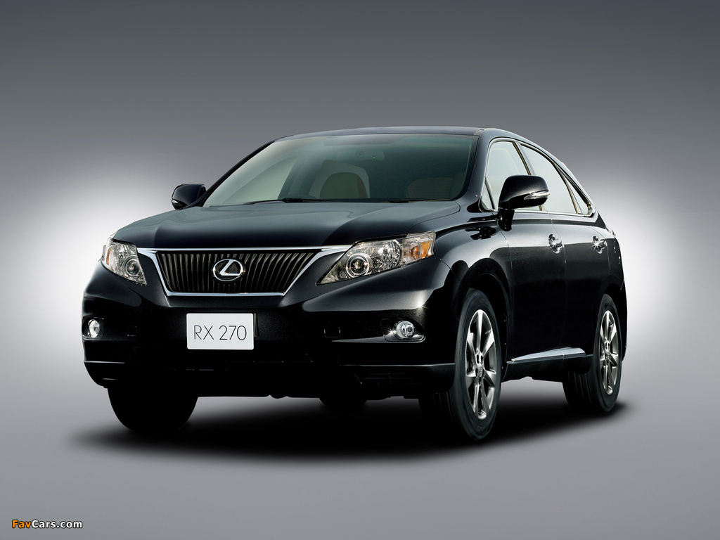 Lexus RX 270 JP-spec 2010–12 pictures (1024 x 768)