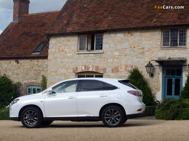 Lexus RX 450h F-Sport UK-spec (AL10) 2012–15 images (640 x 480)