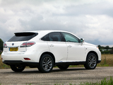 Lexus RX 450h F-Sport UK-spec (AL10) 2012–15 images