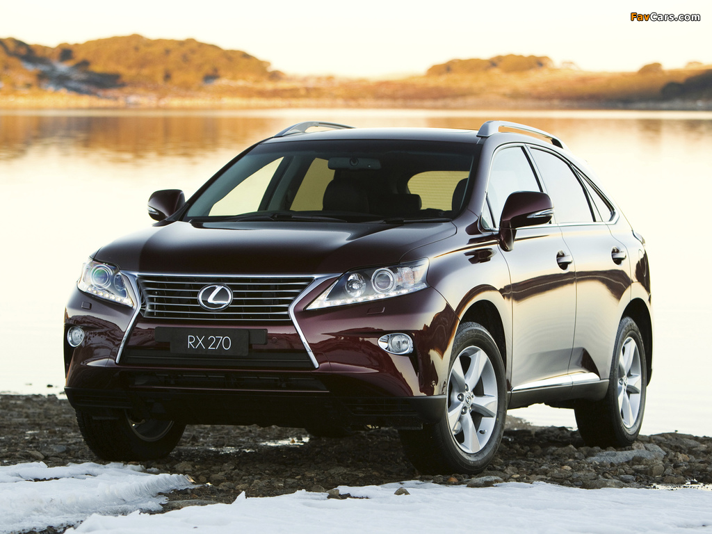 Lexus RX 270 AU-spec 2012 images (1024 x 768)