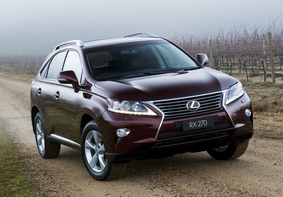 Lexus RX 270 AU-spec 2012 images
