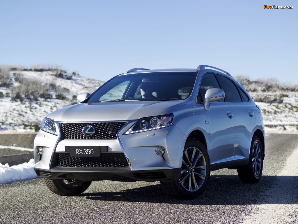 Lexus RX 350 F-Sport AU-spec 2012 photos (1024 x 768)