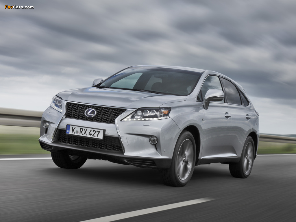 Lexus RX 450h F-Sport EU-spec 2012 photos (1024 x 768)