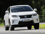 Lexus RX 450h F-Sport UK-spec 2012 pictures