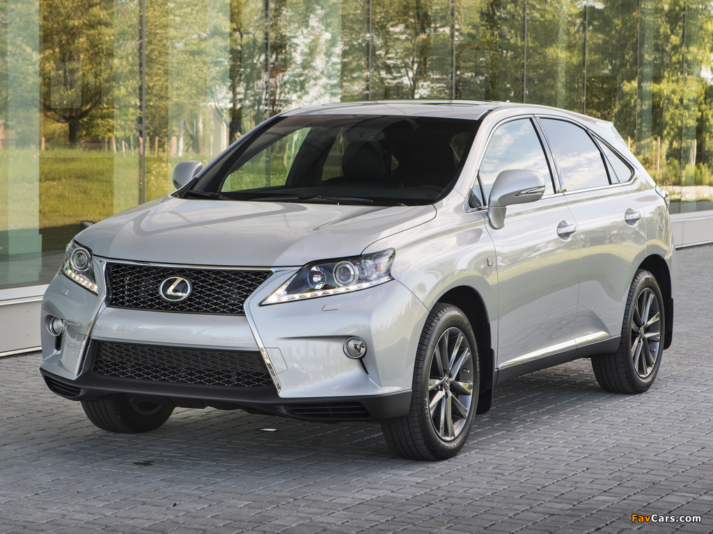 Lexus RX 350 F-Sport 2012 wallpapers (1024 x 768)