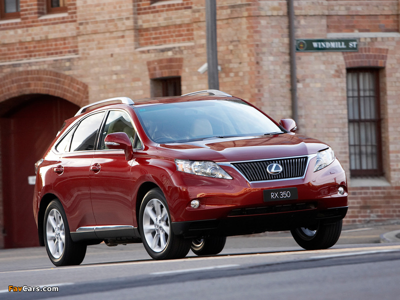 Photos of Lexus RX 350 AU-spec 2009–12 (800 x 600)