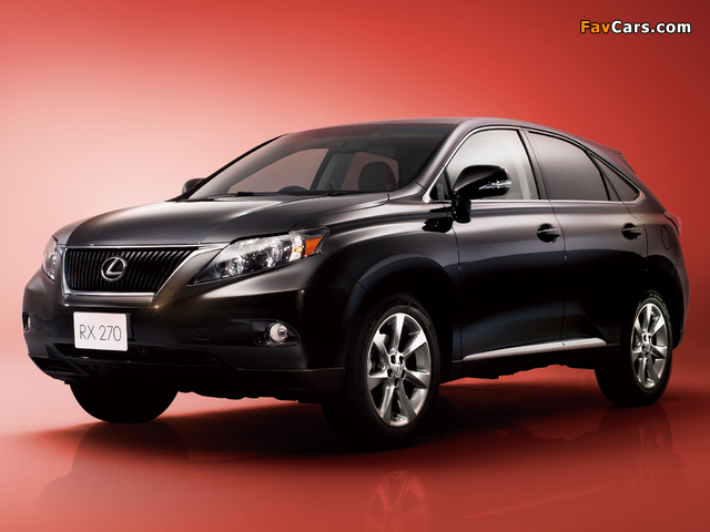 Photos of Lexus RX 270 JP-spec 2010–12 (640 x 480)