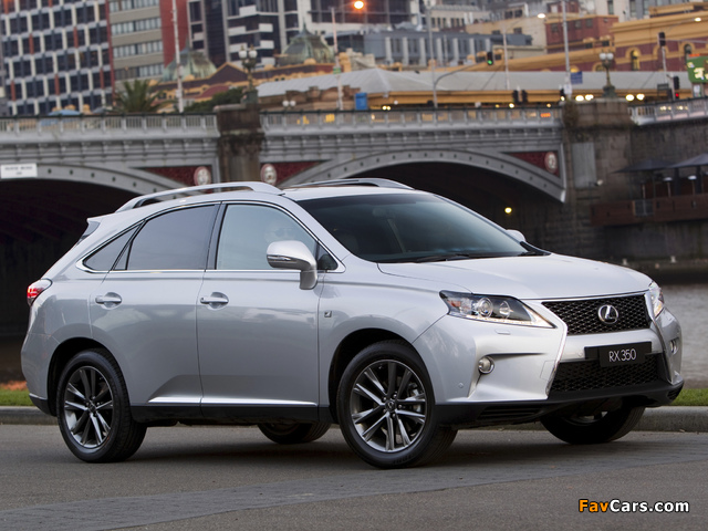 Photos of Lexus RX 350 F-Sport AU-spec 2012 (640 x 480)