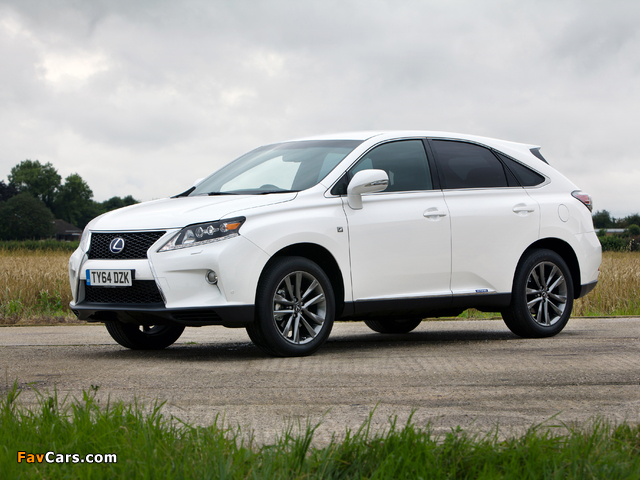 Photos of Lexus RX 450h F-Sport UK-spec (AL10) 2012–15 (640 x 480)