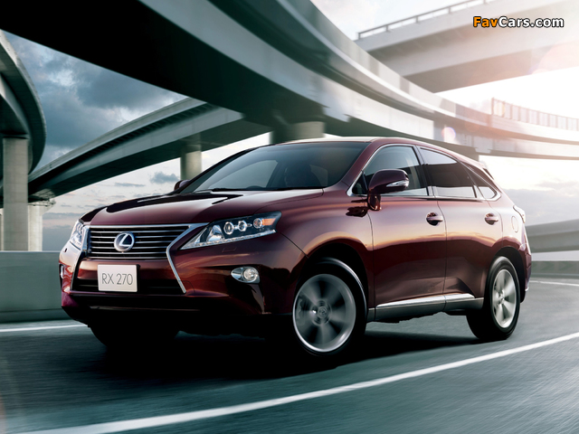 Photos of Lexus RX 270 JP-spec 2012 (640 x 480)