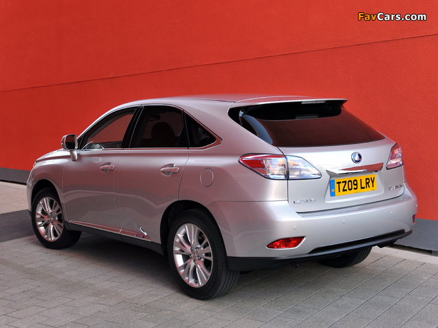 Pictures of Lexus RX 450h UK-spec 2009–12 (640 x 480)