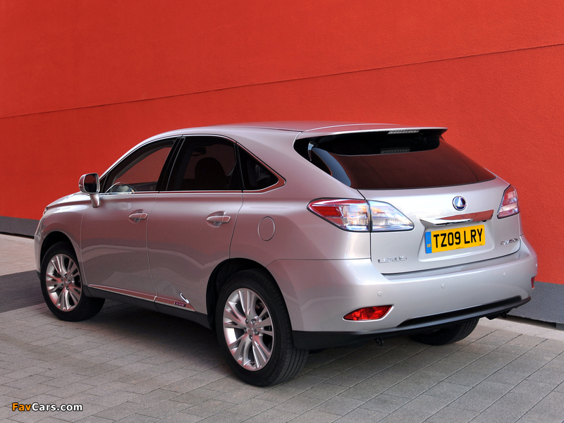 Pictures of Lexus RX 450h UK-spec 2009–12 (800 x 600)