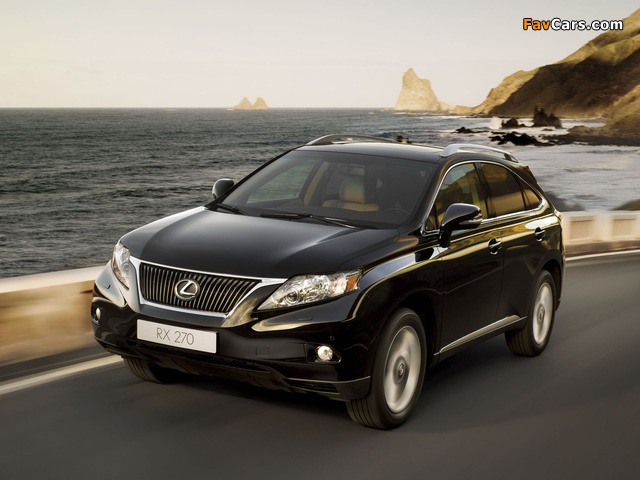 Pictures of Lexus RX 270 2010–12 (640 x 480)