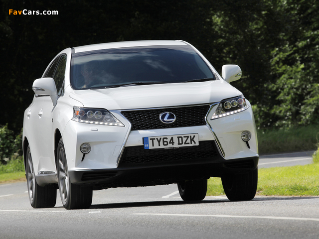 Pictures of Lexus RX 450h F-Sport UK-spec (AL10) 2012–15 (640 x 480)