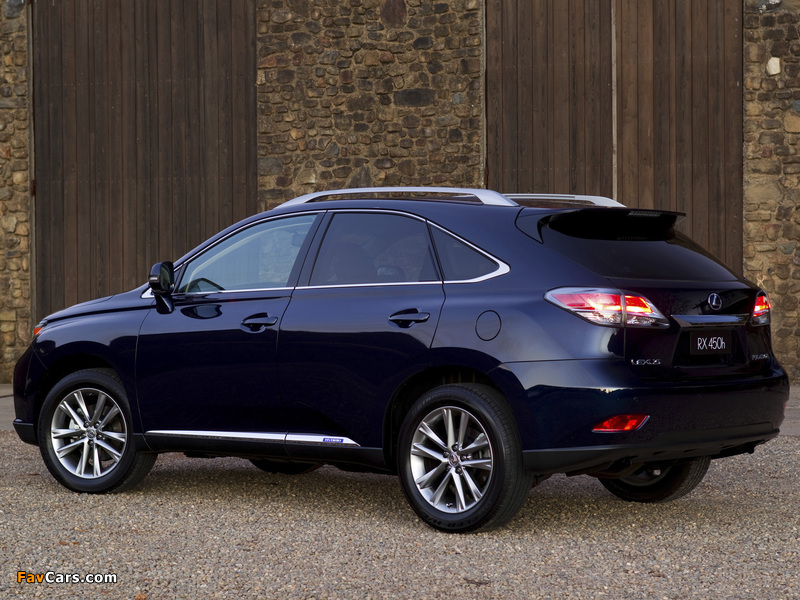 Pictures of Lexus RX 450h AU-spec 2012 (800 x 600)