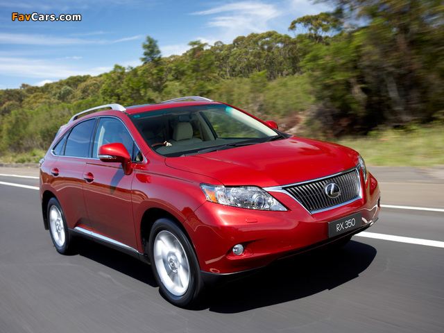 Lexus RX 350 AU-spec 2009–12 wallpapers (640 x 480)