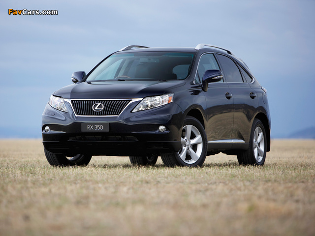 Lexus RX 350 AU-spec 2009–12 wallpapers (640 x 480)