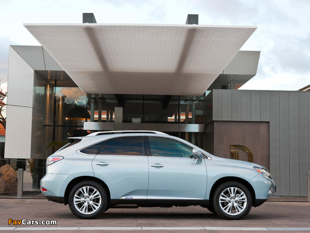 Lexus RX 450h AU-spec 2009–12 wallpapers (640 x 480)