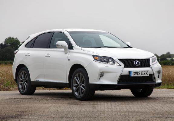 Lexus RX 450h F-Sport UK-spec 2012 wallpapers