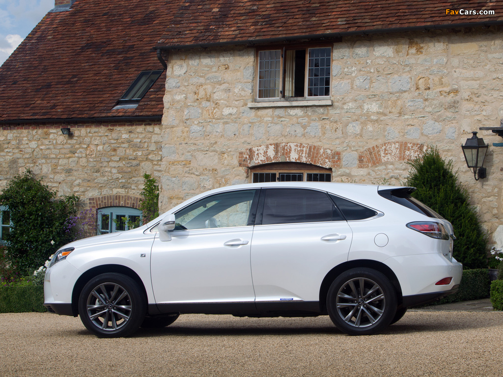 Lexus RX 450h F-Sport UK-spec 2012 wallpapers (1024 x 768)