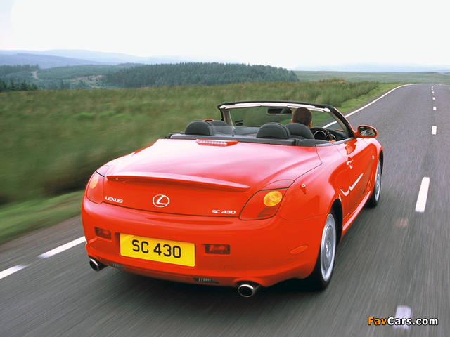 Images of Lexus SC 430 UK-spec 2001–05 (640 x 480)