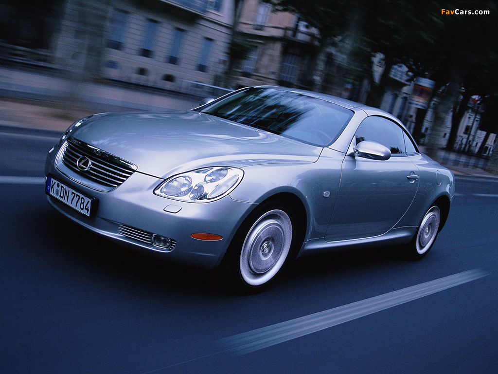 Lexus SC 430 EU-spec 2001–05 photos (1024 x 768)