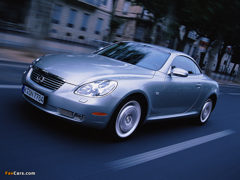 Lexus SC 430 EU-spec 2001–05 photos (800 x 600)