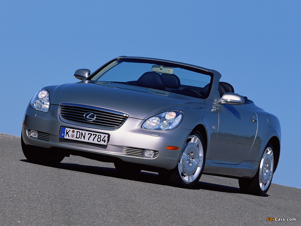 Lexus SC 430 EU-spec 2001–05 pictures (1024 x 768)