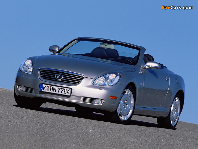 Lexus SC 430 EU-spec 2001–05 pictures (640 x 480)