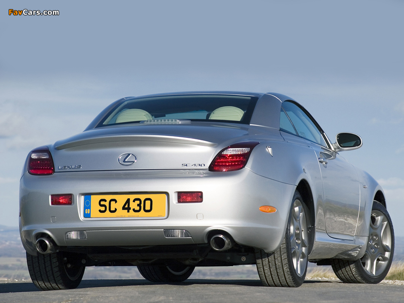 Lexus SC 430 UK-spec 2006–10 photos (800 x 600)