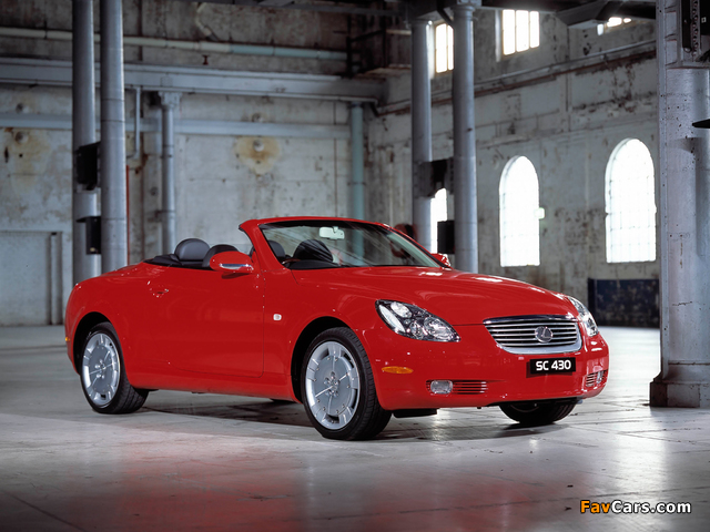 Photos of Lexus SC 430 AU-spec 2001–05 (640 x 480)